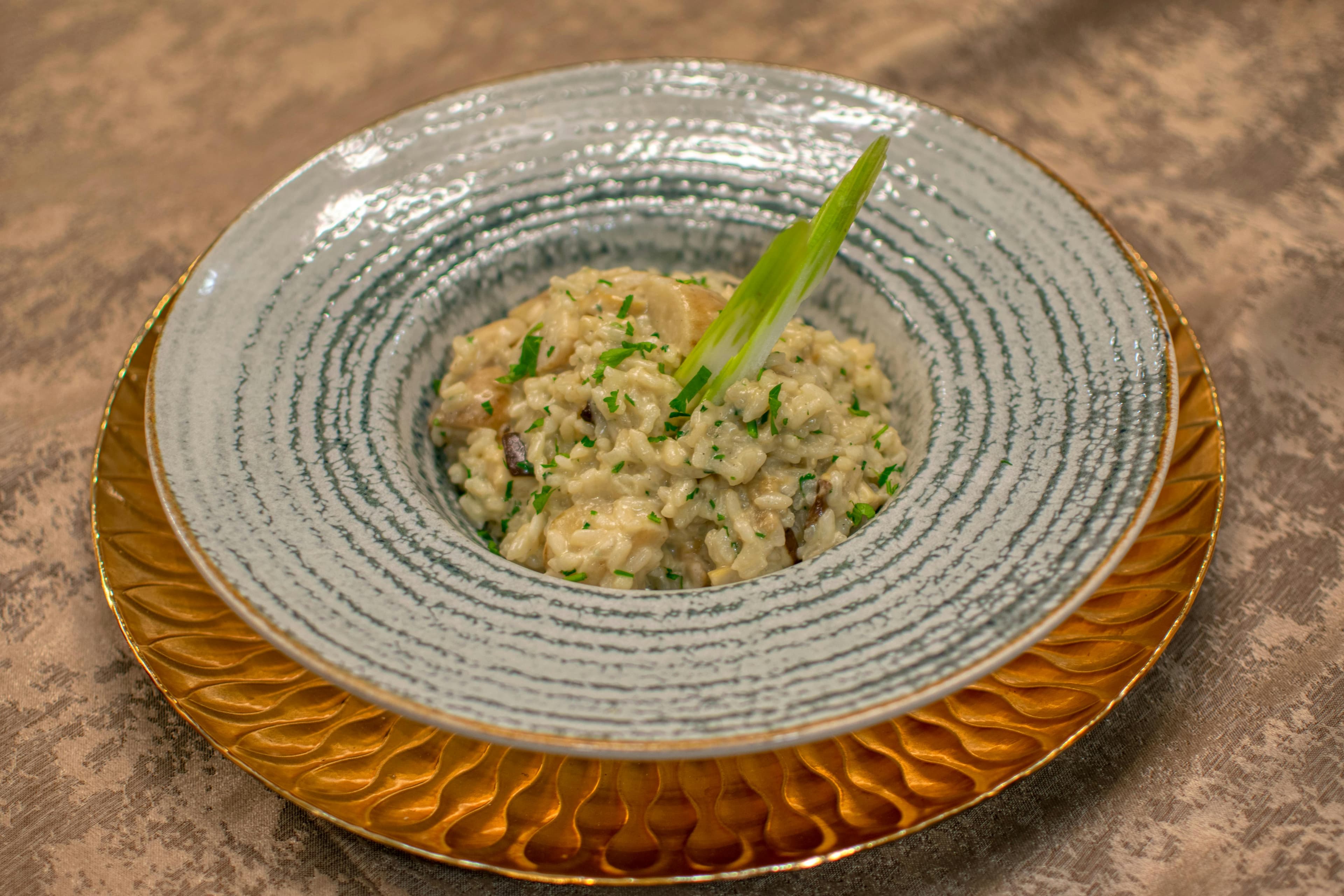 Autumn Harvest Risotto with butternut squash and wild mushrooms
